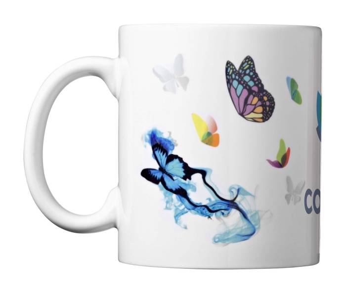 Keramický hrnek vhodný na sublimaci, bílá