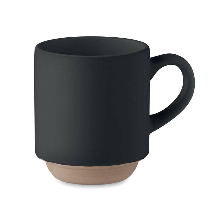 Keramický stohovateľný hrnček 170ml, čierna