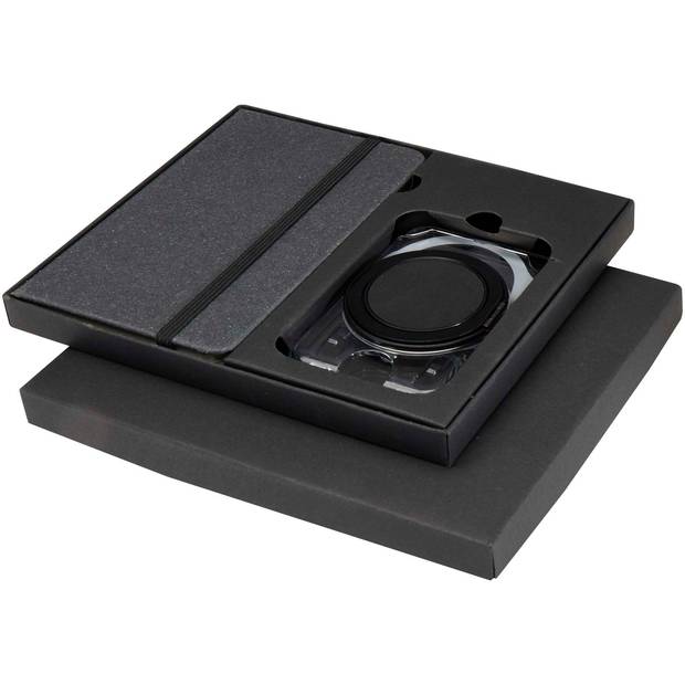 Kern darčeková sada zápisníka formátu A6 s pevnou obálkou a MagSafe peňaženky, sivá Kern darčeková sada zápisníka formátu A6 s pevnou obálkou a MagSafe peňaženky, sivá