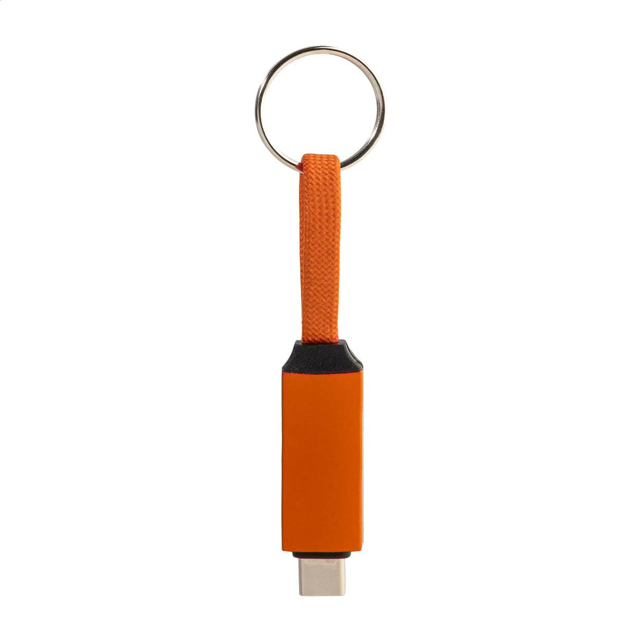 Keycab prívesok na kľúče 60W kábel USB-C, oranžová