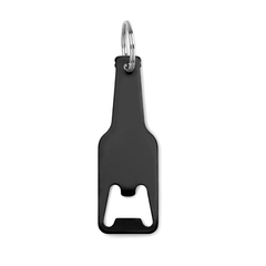 Obrázok ku produktu KISAR hliníkový otvárač na fľaše s krúžkom, čierna