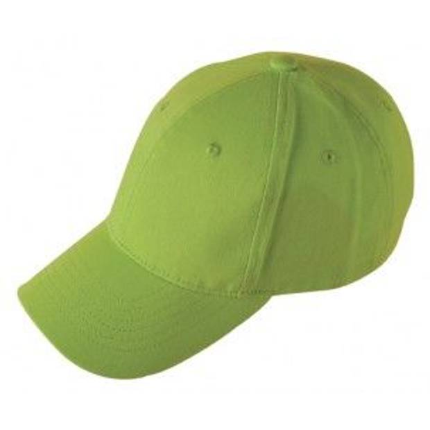 Klasická šestipanelová čepice s prackou, světle zelená Klasická šestipanelová čepice s prackou, světle zelená