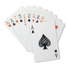 Obrázok ku produktu Klasické hracie karty v plastovej krabičke, 54 kariet, modrá