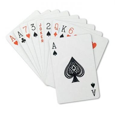 Klasické hracie karty v plastovej krabičke, 54 kariet, modrá