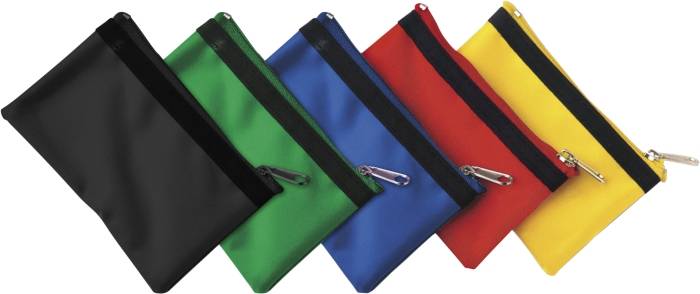 Kľúčenka, peňaženka na zips, čierna /HOLMES/