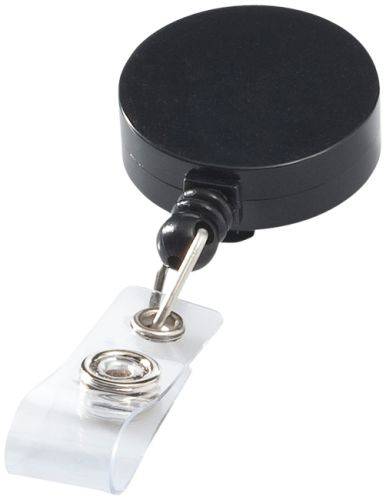 Kľúčenka s klipom, skipas, čierna