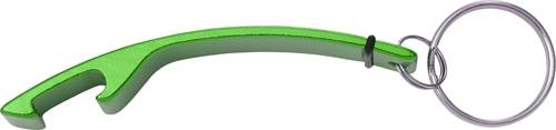 Kľúčenka s otváračom fliaš, zelená