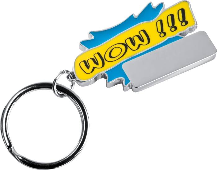 Kľúčenka " Wow", svetlá modrá