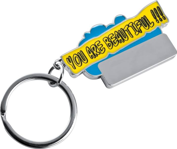 Kľúčenka "You are beautiful", svetlá modrá