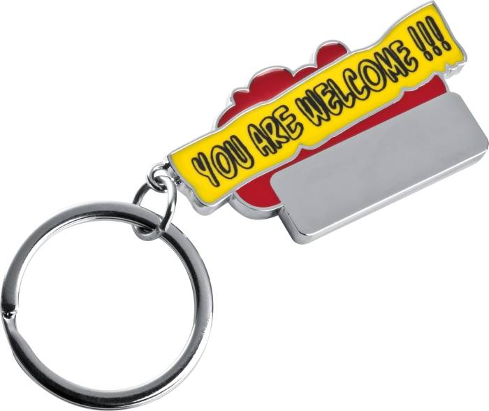 Kľúčenka "You are welcome", červená