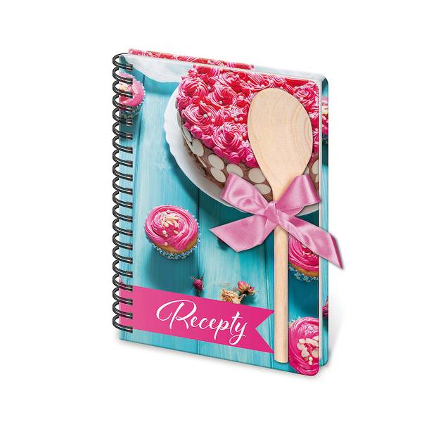 Kniha na recepty s vareškou A5 spirála Cake Kniha na recepty s vareškou A5 spirála Cake