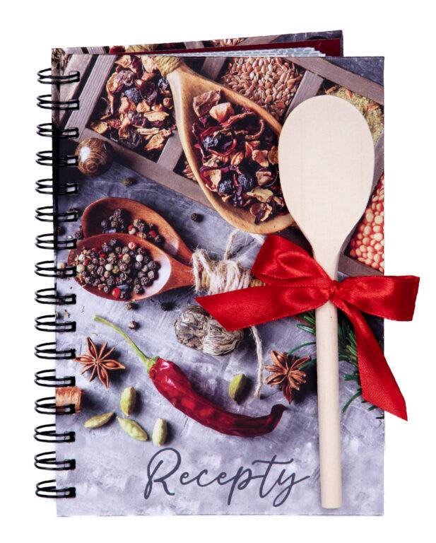Kniha na recepty s vareškou A5 špirála Spice