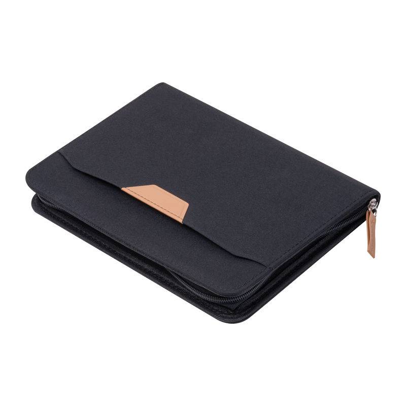 Konferenčná zložka A5 z RPET, čierna