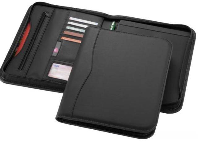 Konferenčné dosky na zips A4, čierna