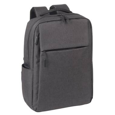 KORINT batoh s vypolstrovaným vreckom na notebook, tmavo sivá