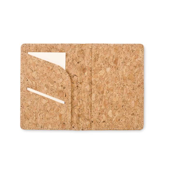 Korkové puzdro na pas, hnedá Beige