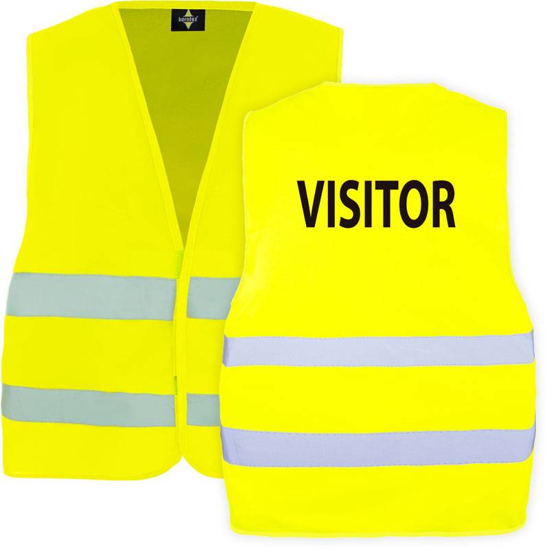 Korntex | KX200 – Passau, Bezpečnostná vesta "VISITOR", žltá, XL/XXL