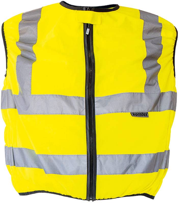 Korntex | KXMOTO – Schleiz, Bezpečnostná vesta pre motocyklistov, žltá, 3XL