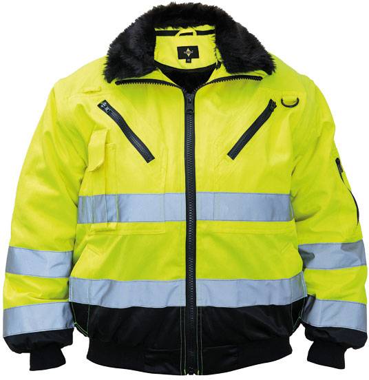 Korntex | KXPJ – Oslo, Hi-Vis pilotná bunda, žltá, XS