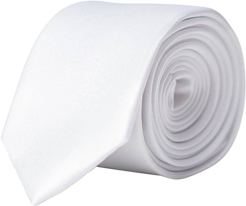 Korntex | KXTIE5, Úzká kravata, bílá, onesize