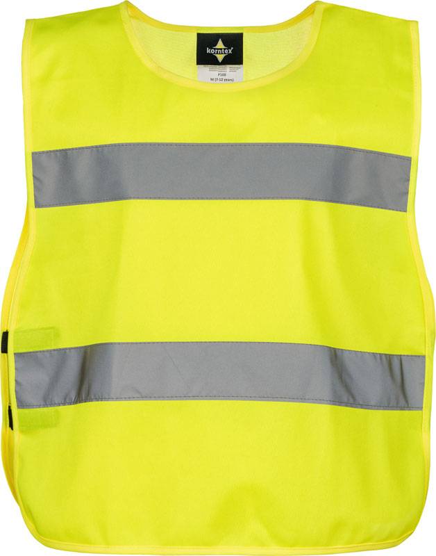 Korntex | P100 – Amigo, Detské pončo s vysokou viditeľnosťou, žltá, S