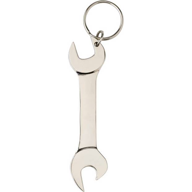 Kovová kľúčenka Gideon, sivá strieborná Kovová kľúčenka Gideon, sivá strieborná