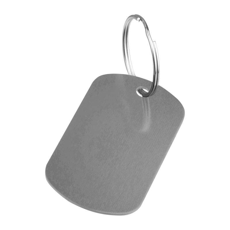 Kovová kľúčenka, sivá