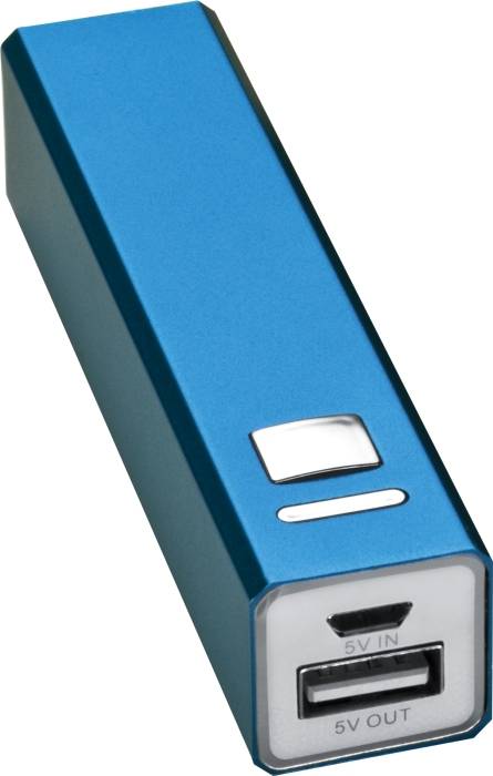 Kovová PowerBank 2200 mAh, modrá