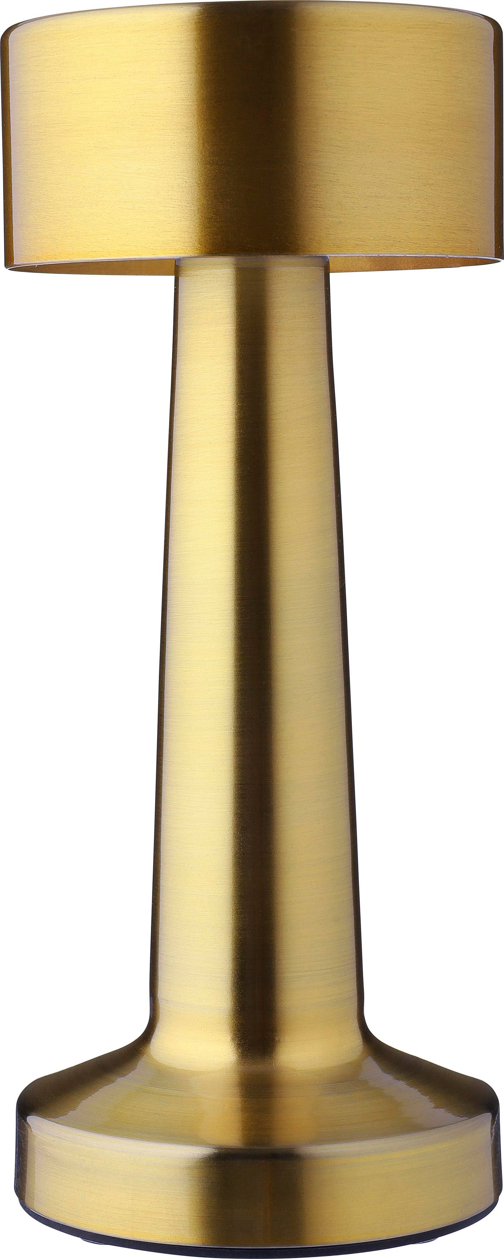 Kovová stolová lampa Fiorella, žltá Gold