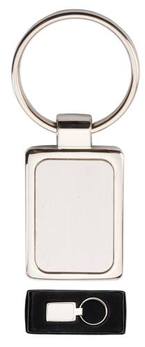 Kovový obdélníkový přívěsek na klíče