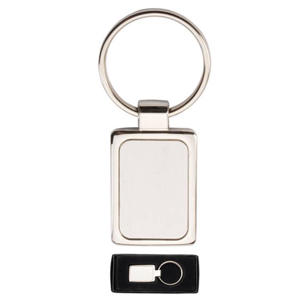 Kovový obdélníkový přívěsek na klíče Kovový obdélníkový přívěsek na klíče