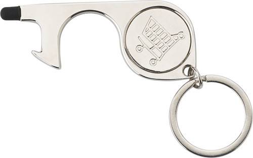 Kovový otvárač dverí, strieborná