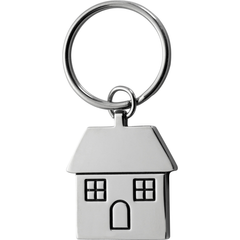 Obrázok ku produktu Kovový prívesok na kľúče, tvar domček /HOME/