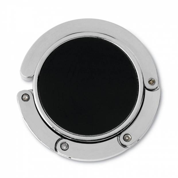 Kovový skládací držák na tašku, černá Kovový skládací držák na tašku, černá