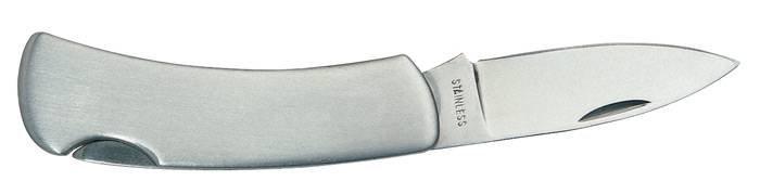 Kovový velký nůž, stříbrný