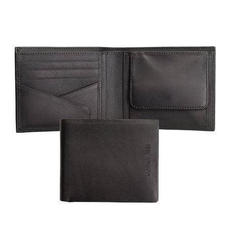 Kožená peněženka Cerutti Messenger, černá