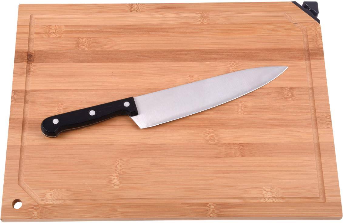 "Krájecí prkénko s nožem ""Bamboo Sharp"", hnědá"