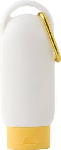 Krém na opalování, 60ml, SPF30 s karabinou, žlutá