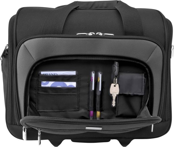 Kufor na kolieskach, čierna