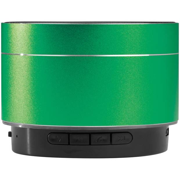 Kulatý hliníkový bezdrátový reproduktor s nabíjecím kabelem, zelená Kulatý hliníkový bezdrátový reproduktor s nabíjecím kabelem, zelená
