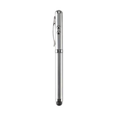 Kuličkové pero s laserovým ukazovátkem, stříbrná