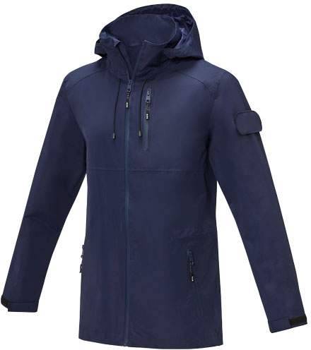 Ľahká unisexová recyklovaná cirkulárna bunda Kai GRS, , modrá námornícka, XS