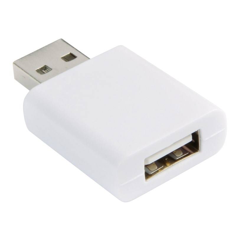 LAMEZIO blokátor prenosu dát, vstup a výstup USB typu A, biela