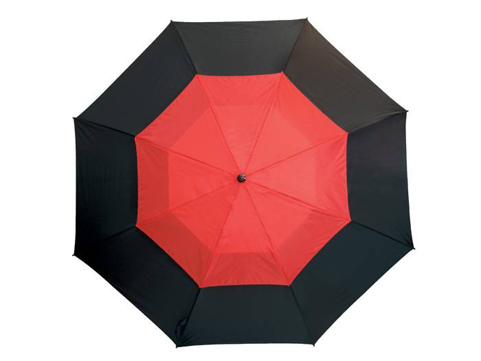 Laminátový golfový dáždnik, červená