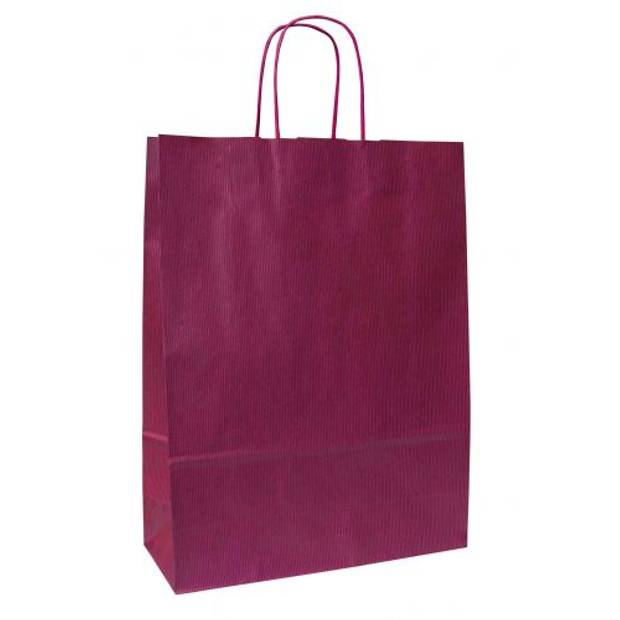 LANKA 18 Papierová darčeková taška, 18x8x25 cm, bordová LANKA 18 Papierová darčeková taška, 18x8x25 cm, bordová