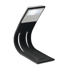 Obrázek k produktu LED lampička na čtení s ohebným tělem pro snadné přizpůsobení úhlu, černá