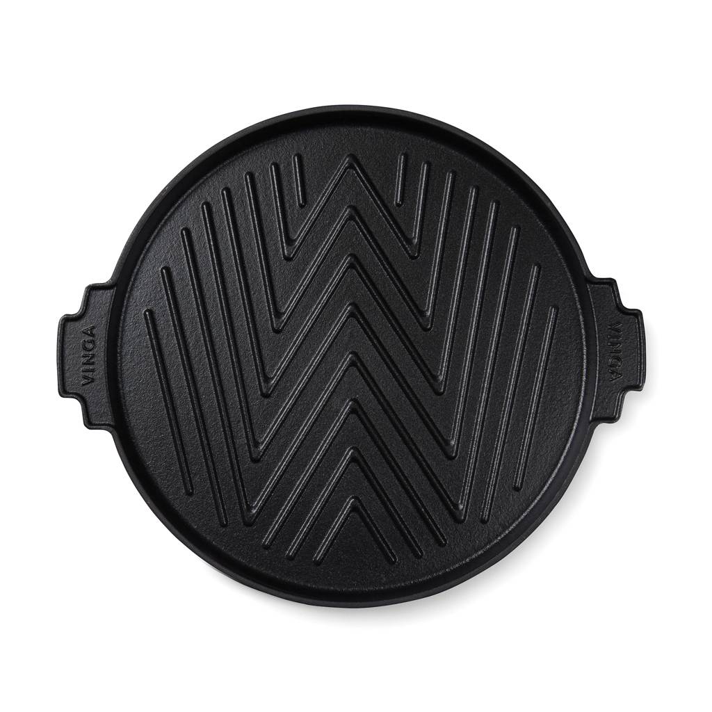 Liatinový grilovací rošt VINGA Monte Ardoise, 30cm, čierna