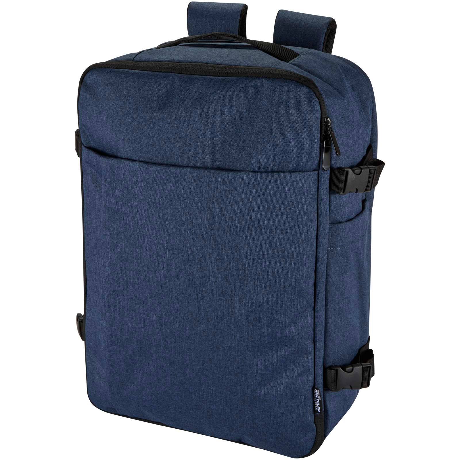 Libra batoh na notebook veľkosti 17″ z recykl. GRS, 25 l, modrá Navy Heather