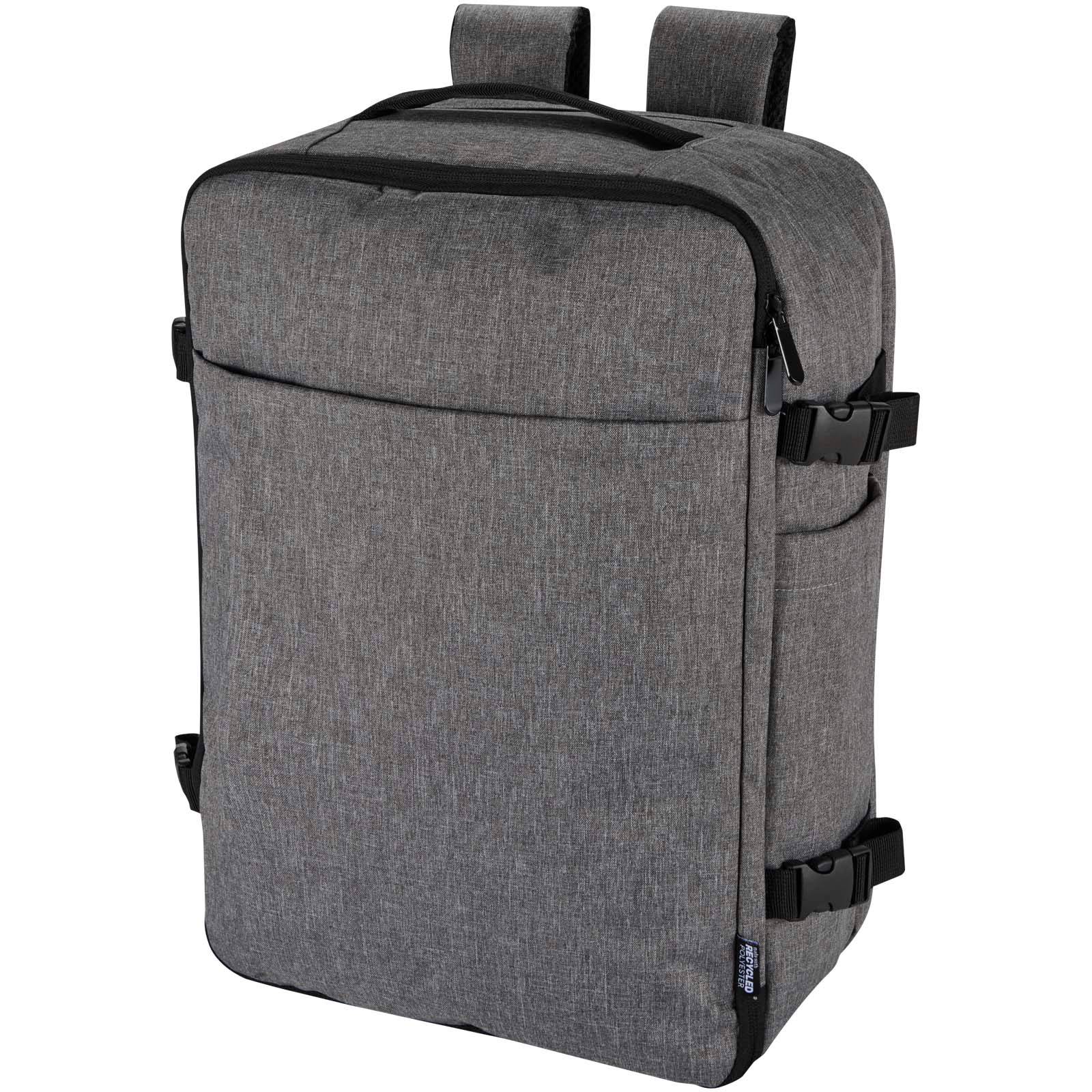 Libra batoh na notebook veľkosti 17″ z recykl. GRS, 25 l, sivá Heather