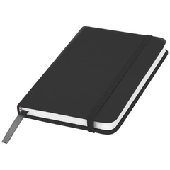 Obrázok ku produktu Linajkový zápisník A6 s gumičkou, čierna